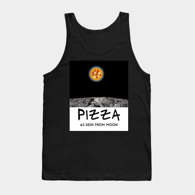 Pizza Night (in black) | Funny Pizza Tank Top by Cosmic Story Designer